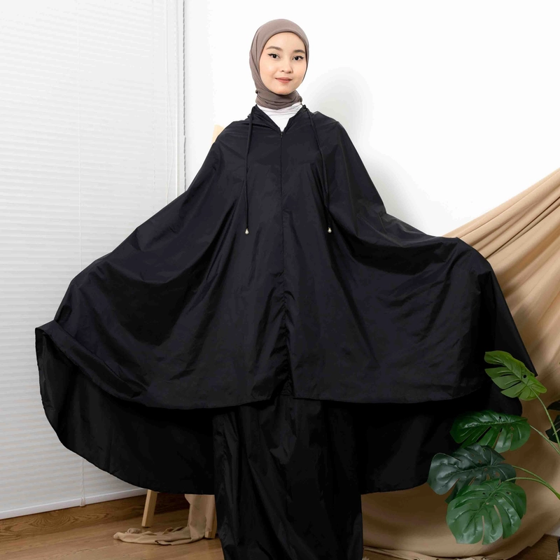 Product image ALF BY ALIF MUKENA MINI PARASUT PREMIUM KOREA TRAVEL - BLACK MAMBA ( MKN-035 ) all variant all variant